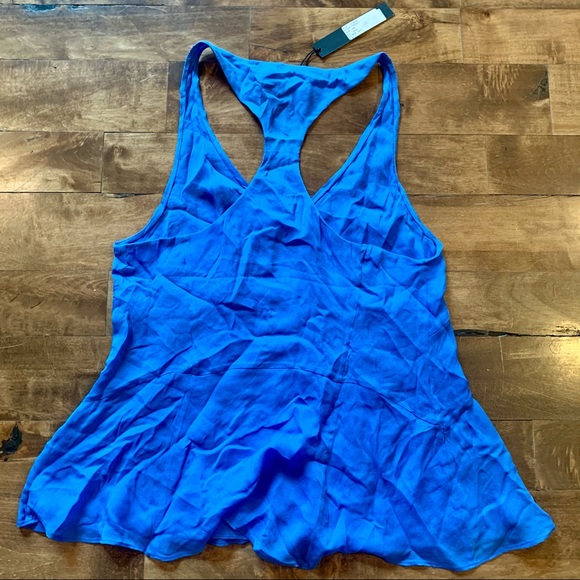 Elizabeth and James Seymour Racerback silk top M - Picture 2 of 5